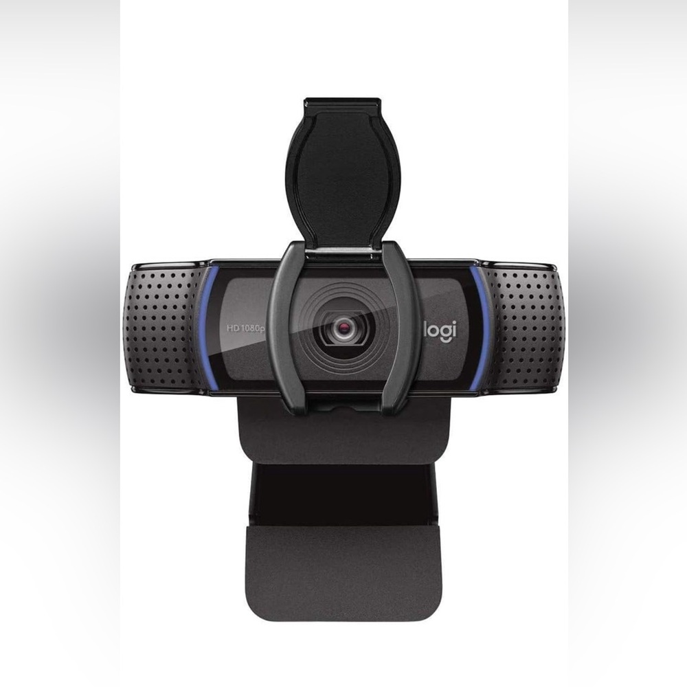 HD Web Camera with Microphone, Cable & Privacy Cover - Logitech Webcam 1080p